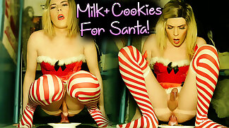 Jessica Bloom Prepares Sissy Milk & Cookies for Santa!